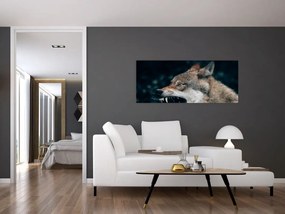 Tablou cu lup (120x50 cm)