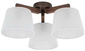 Brilagi - Plafonieră aplicată LATTE, 3 x E27, 15W, 230V, pin/alb