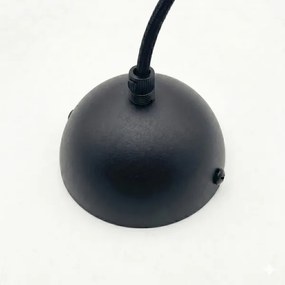 Lampă suspendată pe cablu DESTELLO 1xE27/15W/230V Ø 33 cm negru