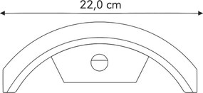 Aplică LED de exterior cu senzor Brilagi ARCELO LED/8W/230V IP54