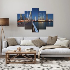 Tablou - Amurg în Rotterdam, Olanda (150x105 cm)