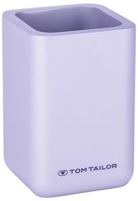Suport pentru periuța de dinți mov din polirășină Tom Tailor T-Rounded – Wenko