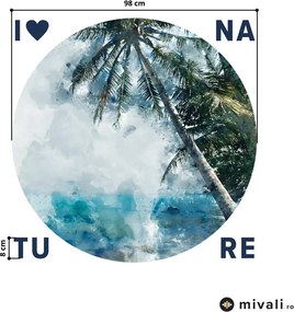 Autocolante de perete - Palmieri cu inscripție