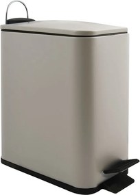 Coș de gunoi taupe cu pedală din oțel 5 l Erik – Spirella