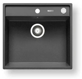 Chiuvetă de bucătărie Pyramis 70007601 CAMEA 50x53 cm granit/negru