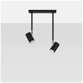 Spot negru 10x30 cm Jones – Sollux