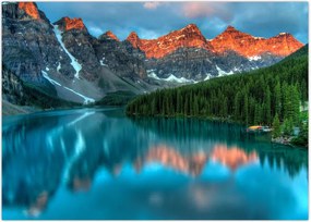 Tablou - Lac turcoaz (70x50 cm)