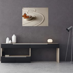 Tablou pe sticlă - Liniște în suflet (70x50 cm)