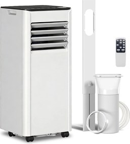 HOMCOM Aparat de aer condiționat portabil 7000 BTU: Răcire, Dezumidificator, Ventilator, Mod Noapte. | Aosom Romania