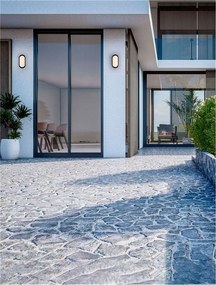 Mini Aplica LED de perete exterior, IP65, TIEPOLO negru