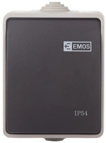 Intrerupator simplu, 10A, montaj aplicat, protectie IP44, pentru exterior, Emos