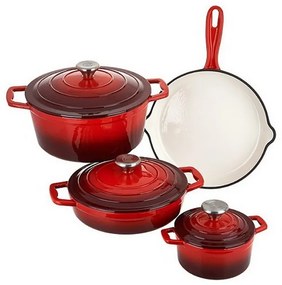 Set oale fonta Xanten, Carl Schmidt Sohn 067489 , 7 bucati, rosu cu negru