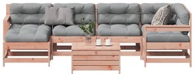 vidaXL Set mobilier de grădină cu perne, 7 piese, lemn masiv douglas