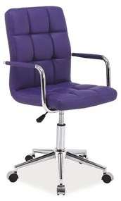 Scaun Birou Q022 Piele Ecologica Violet