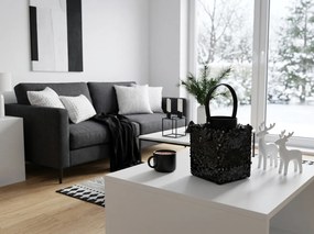 Lampa cu sclipici LOFTY GLAM 20 cm, neagra