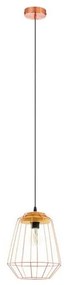 Eglo 54679 - Pendul LED NATUR pe cablu 1xE27/4W/230V cupru