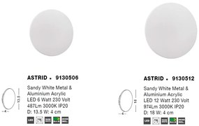 Aplica LED design modern ambiental Astrid 6W NVL-9130506