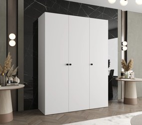 Dulap de haine 150 cm Parna 1 (alb + Negru). 1125868