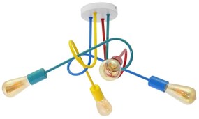 Lustr LED pentru copii OXFORD 4xE27/10W/230V montat pe tavan