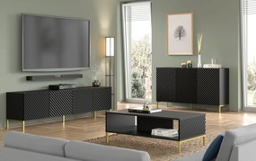 Dulap Surfy 4D (Negru + Negru). 1125124