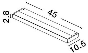 Aplica baie LED CCT, Protectie IP44 GIOCO negru