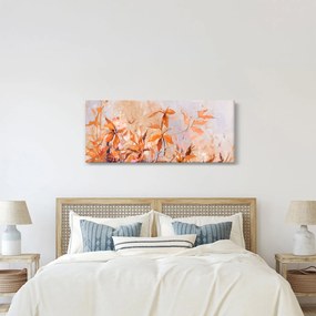 Tablou - Flori pictate (120x50 cm)