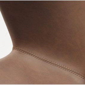 Scaune de dining maro 2 buc. din metal Teslin – Unique Furniture