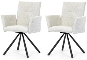 Set de scaune de sufragerie cu mecanism deîntoarcere DCH-W1117 CRM2, 2 buc.