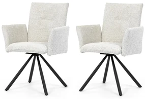 Set de scaune de sufragerie cu mecanism deîntoarcere DCH-W1117 CRM2, 2 buc.