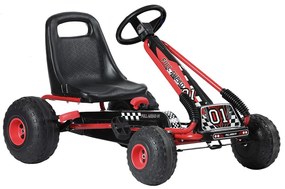 Kart pentru copii cu pedale, rosu