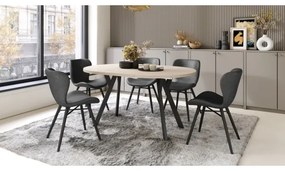Masă extensibilă de dining ARTUR, bej/negru