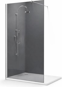 Paravan de dus Walk-In sticla securizata fumurie 8 mm, 90x190 cm