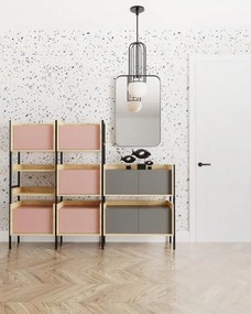 Comoda modulară Mobius S3 natur/gri - H83