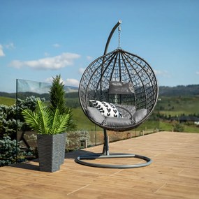 Scaun agăţat, gri, NOLAN NEW