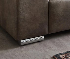 Canapea extensibilă dumonde cu ladă de depozitare si sezut confortabil din spuma high-density, Marbela Tobago Brown XXL 295x100 cm