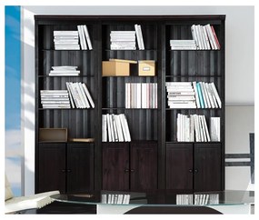 Bibliotecă maro din lemn de pin 222x223 cm Anita – Støraa