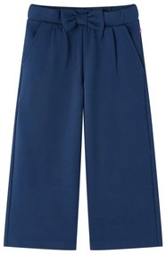 Pantaloni pentru copii cu picioare largi, bleumarin, 92