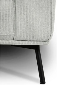 Colțar gri deschis cu tapițerie din chenille (cu colț pe partea stângă/în formă de ”L”) Amsterdam – Scandic