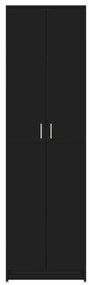 Sifonier de hol, negru, 55 x 25 x 189 cm, PAL Negru, 1
