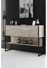 Comodă Luxe Travertine and Black
