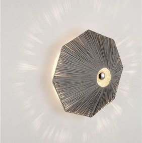 Aplica de perete cu design texturat ELVIO gri 45cm