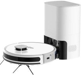 Aspirator roboti cu autogolire MAGNUM MAX, Li-ion 3200 mAh, 42W, SMART, 3000 Pa, 0.24 l, Wi-Fi, Control vocal, Curatare uscata si umeda, Programare, HEPA, Recunoastere camera, Alb