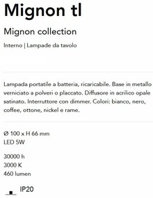 Mini Lampa LED portabila cu baterie, reîncarcabila, Mignon tl, Alama