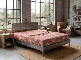 Cearsaf din microfibra PUMPKINS ROSAVIE staroroz 180x200 cm