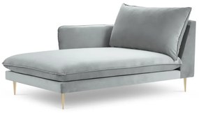 Sezlong tapitat Vienna velvet/picioare gold – L170 x l110 x h95