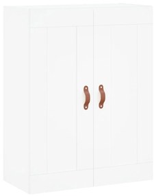vidaXL Dulap montat pe perete, alb, 69,5x34x90 cm, lemn prelucrat