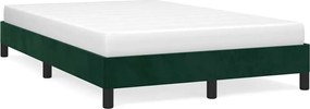 vidaXL Cadru de pat fără saltea verde închis 120x190 cm catifea