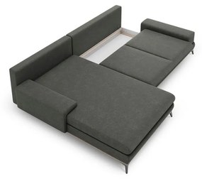 Colțar extensibil cu șezlong pe partea stângă Windsor &amp; Co Sofas Planet, gri închis