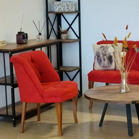 Set canapea 2 locuri cu 2 fotolii, Cafe Homs rosu