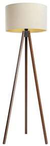 Lampă de podea STANDART 1xE27/60W/230V crem/wenge